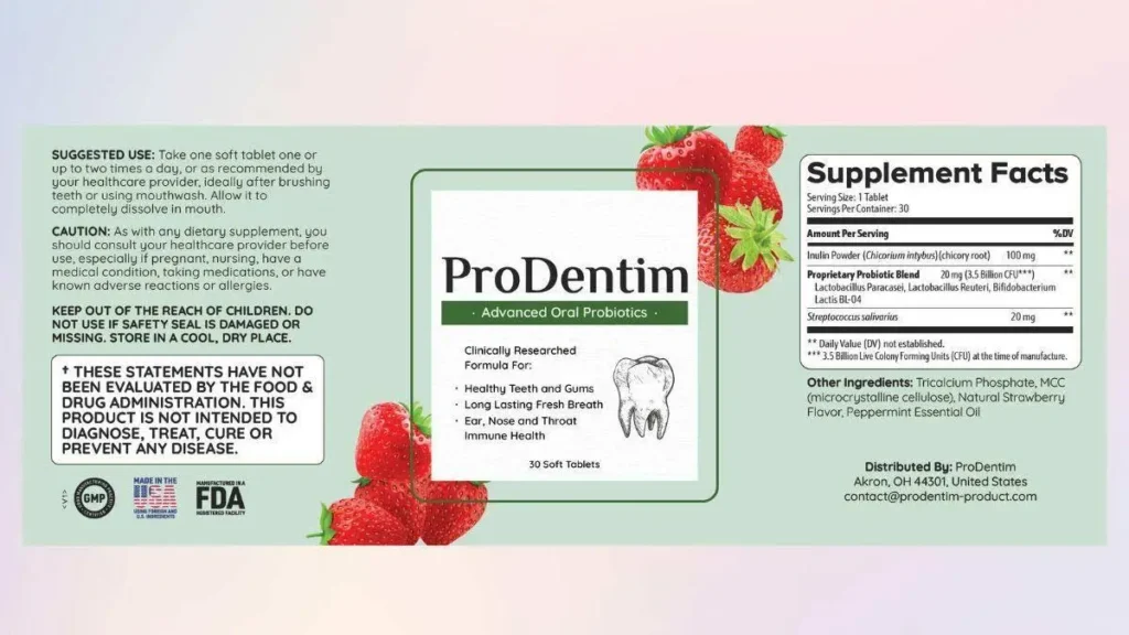 Prodentim ingredients